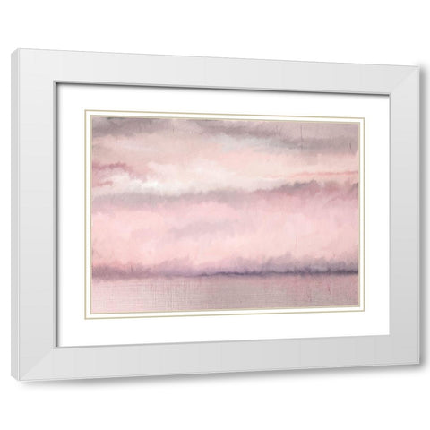 Blush Sky White Modern Wood Framed Art Print with Double Matting by Kimberly, Allen