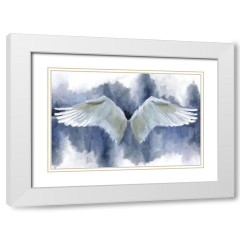Taking Flight White Modern Wood Framed Art Print with Double Matting by Kimberly, Allen