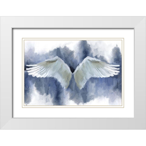 Taking Flight White Modern Wood Framed Art Print with Double Matting by Kimberly, Allen