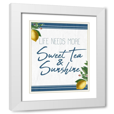 Life Needs More White Modern Wood Framed Art Print with Double Matting by Kimberly, Allen