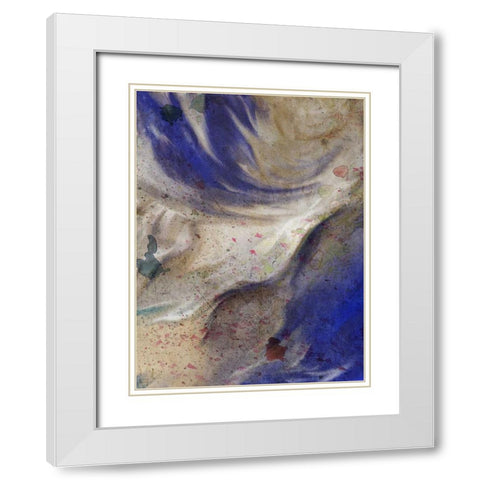 In the Blue 1 White Modern Wood Framed Art Print with Double Matting by Allen, Kimberly