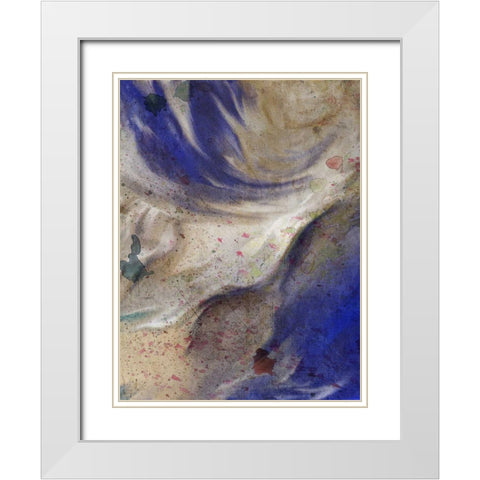 In the Blue 1 White Modern Wood Framed Art Print with Double Matting by Allen, Kimberly