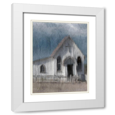 In the Country White Modern Wood Framed Art Print with Double Matting by Kimberly, Allen