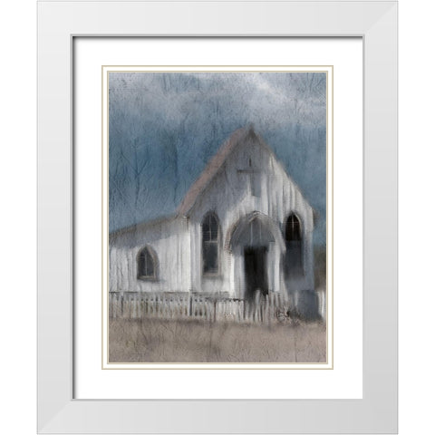 In the Country White Modern Wood Framed Art Print with Double Matting by Kimberly, Allen