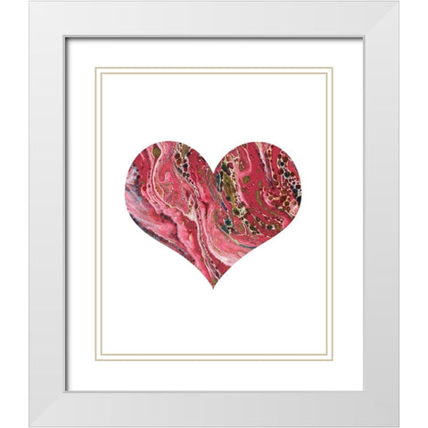 Be You 1 White Modern Wood Framed Art Print with Double Matting by Kimberly, Allen