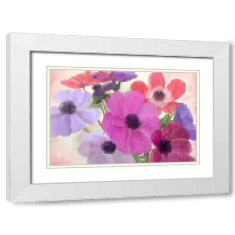 Bloom Bright White Modern Wood Framed Art Print with Double Matting by Kimberly, Allen