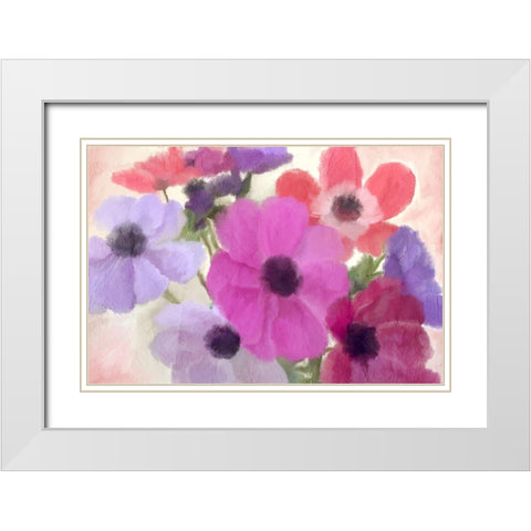 Bloom Bright White Modern Wood Framed Art Print with Double Matting by Kimberly, Allen