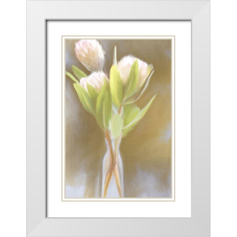 Spring Gold White Modern Wood Framed Art Print with Double Matting by Kimberly, Allen