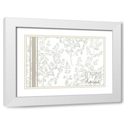 Farm Life A White Modern Wood Framed Art Print with Double Matting by Kimberly, Allen