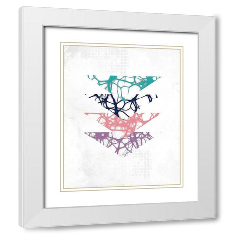 Multi Color 1 White Modern Wood Framed Art Print with Double Matting by Kimberly, Allen