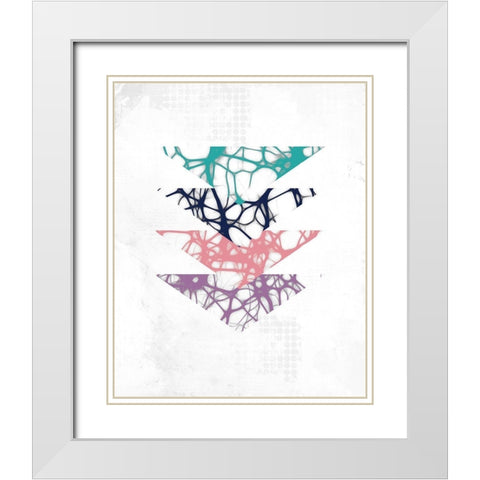 Multi Color 1 White Modern Wood Framed Art Print with Double Matting by Kimberly, Allen