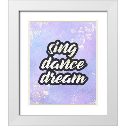 Imagine 1 White Modern Wood Framed Art Print with Double Matting by Kimberly, Allen