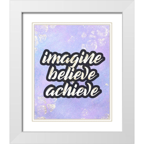 Imagine 3 White Modern Wood Framed Art Print with Double Matting by Kimberly, Allen