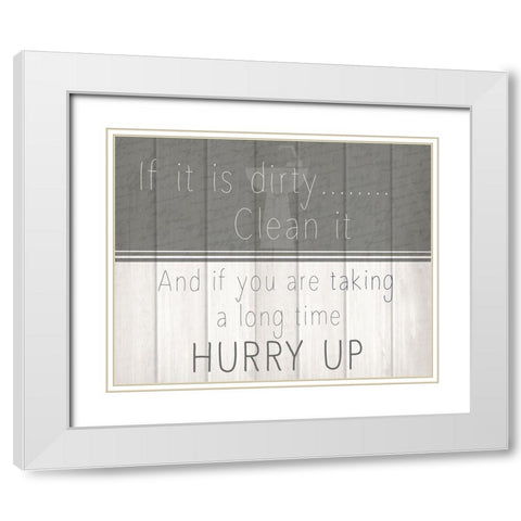 If It Is 2 White Modern Wood Framed Art Print with Double Matting by Kimberly, Allen