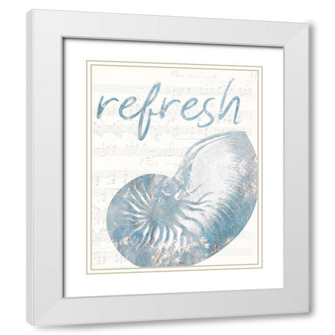 Beach Days 2 White Modern Wood Framed Art Print with Double Matting by Kimberly, Allen