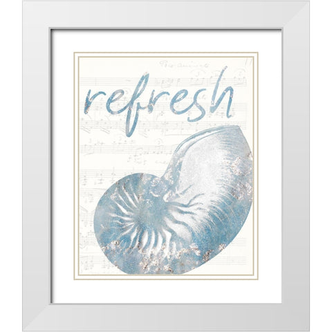 Beach Days 2 White Modern Wood Framed Art Print with Double Matting by Kimberly, Allen
