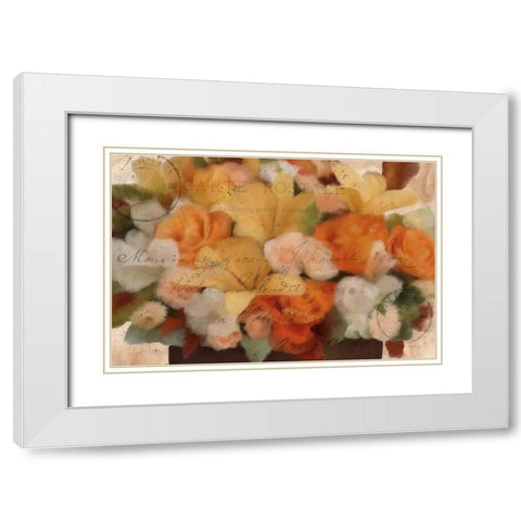 Carte Postale Fall White Modern Wood Framed Art Print with Double Matting by Kimberly, Allen