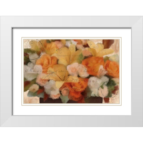 Carte Postale Fall White Modern Wood Framed Art Print with Double Matting by Kimberly, Allen