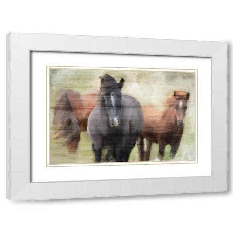 My Three White Modern Wood Framed Art Print with Double Matting by Kimberly, Allen
