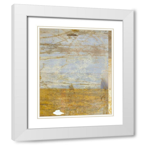 Golden Day 1 White Modern Wood Framed Art Print with Double Matting by Allen, Kimberly