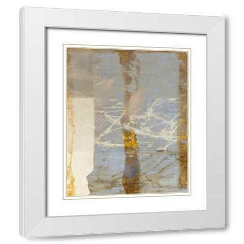 Golden Day 2 White Modern Wood Framed Art Print with Double Matting by Allen, Kimberly