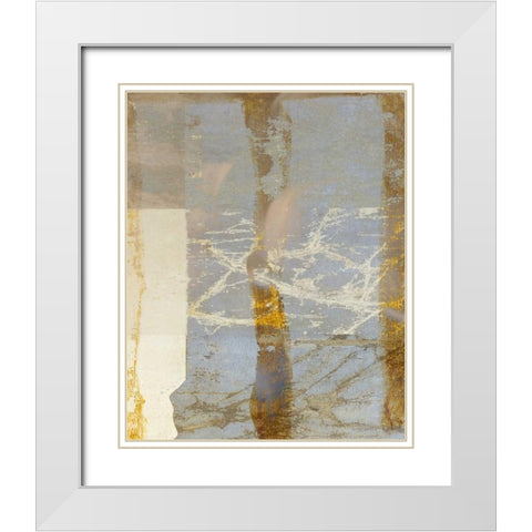 Golden Day 2 White Modern Wood Framed Art Print with Double Matting by Allen, Kimberly