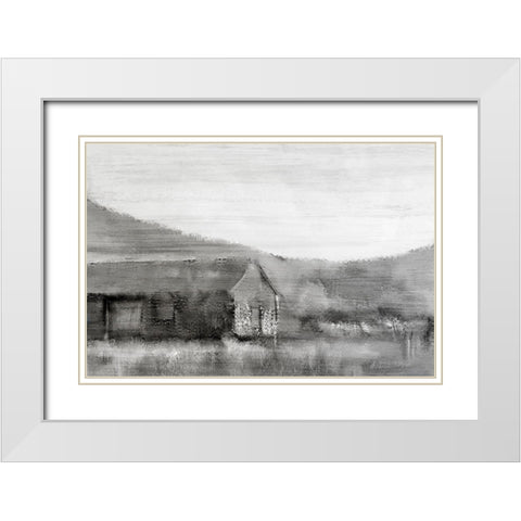 In the Valley White Modern Wood Framed Art Print with Double Matting by Kimberly, Allen