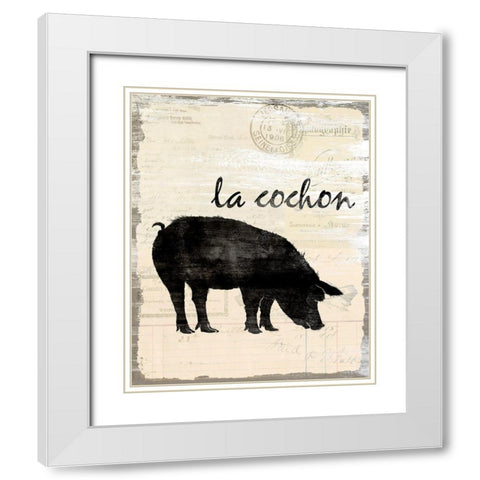French Kitchen 3 White Modern Wood Framed Art Print with Double Matting by Kimberly, Allen