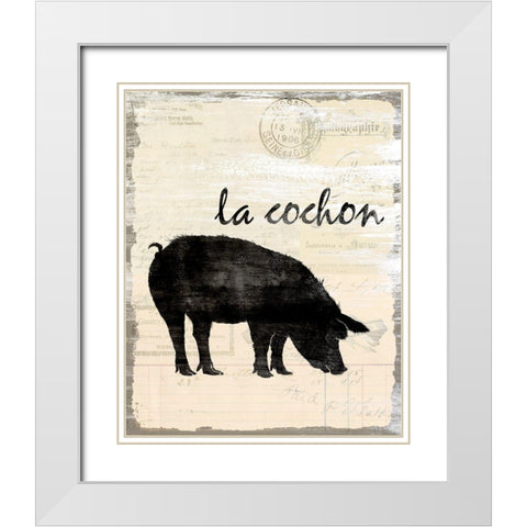 French Kitchen 3 White Modern Wood Framed Art Print with Double Matting by Kimberly, Allen