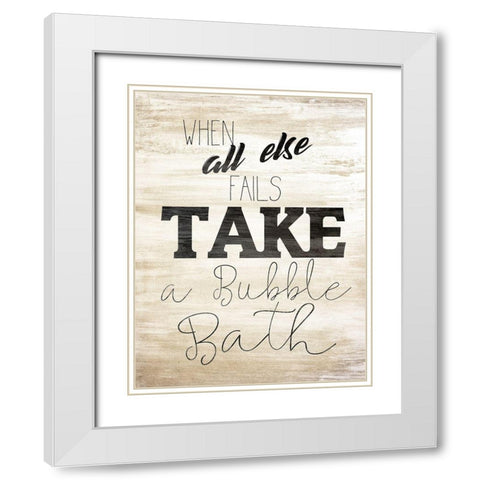 Wash 3 White Modern Wood Framed Art Print with Double Matting by Kimberly, Allen