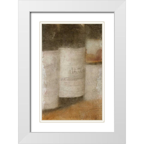Vintage Wine 2 White Modern Wood Framed Art Print with Double Matting by Allen, Kimberly