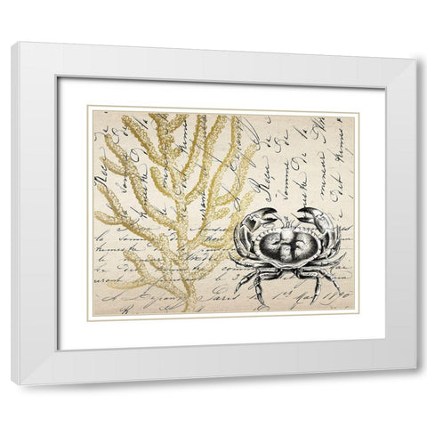 Letters to the Sea 5 White Modern Wood Framed Art Print with Double Matting by Kimberly, Allen