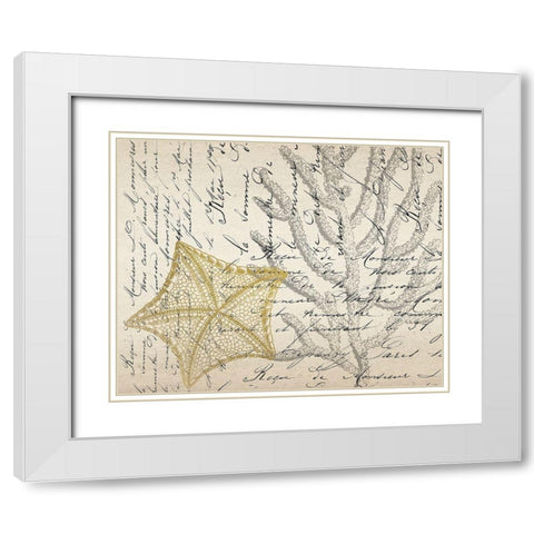 Letters to the Sea 6 White Modern Wood Framed Art Print with Double Matting by Kimberly, Allen