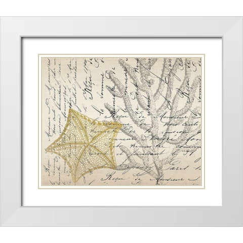 Letters to the Sea 6 White Modern Wood Framed Art Print with Double Matting by Kimberly, Allen
