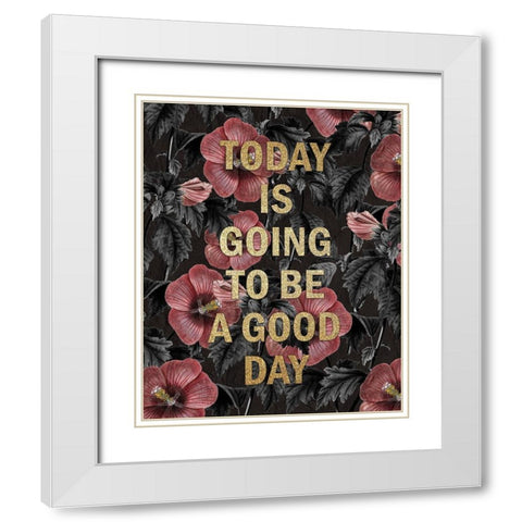 Today White Modern Wood Framed Art Print with Double Matting by Kimberly, Allen