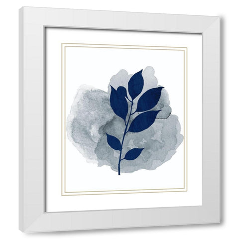 Botanical Branch 2 White Modern Wood Framed Art Print with Double Matting by Kimberly, Allen