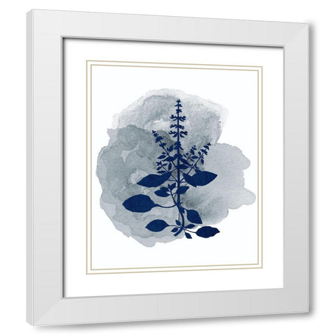 Botanical Branch 3 White Modern Wood Framed Art Print with Double Matting by Kimberly, Allen