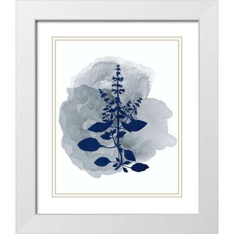 Botanical Branch 3 White Modern Wood Framed Art Print with Double Matting by Kimberly, Allen