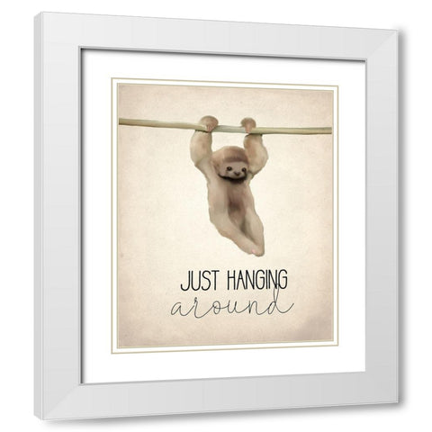 Just Hanging White Modern Wood Framed Art Print with Double Matting by Kimberly, Allen