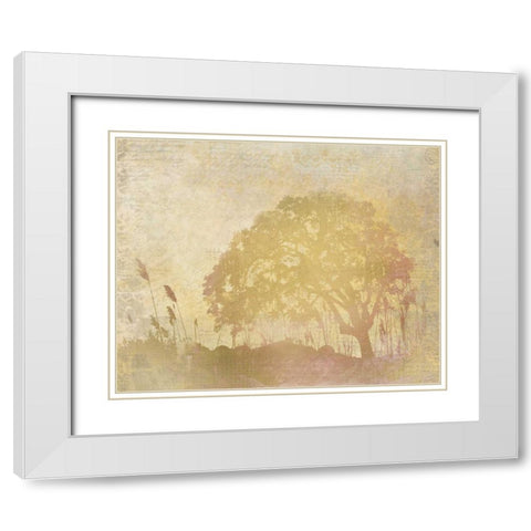 In the Distance White Modern Wood Framed Art Print with Double Matting by Allen, Kimberly