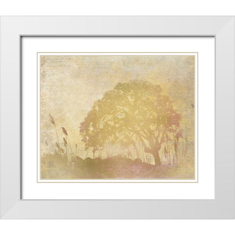 In the Distance White Modern Wood Framed Art Print with Double Matting by Allen, Kimberly