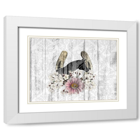 Cactus Cowboy 6 White Modern Wood Framed Art Print with Double Matting by Kimberly, Allen