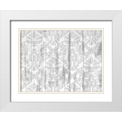 Cactus Cowboy 7 White Modern Wood Framed Art Print with Double Matting by Kimberly, Allen