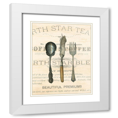Antiqued 1 White Modern Wood Framed Art Print with Double Matting by Kimberly, Allen