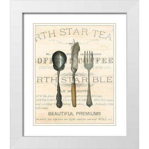 Antiqued 1 White Modern Wood Framed Art Print with Double Matting by Kimberly, Allen