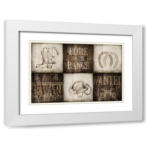 On the Range 7 White Modern Wood Framed Art Print with Double Matting by Kimberly, Allen