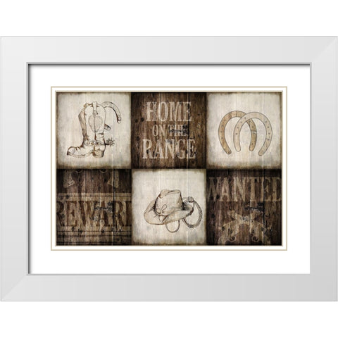 On the Range 7 White Modern Wood Framed Art Print with Double Matting by Kimberly, Allen