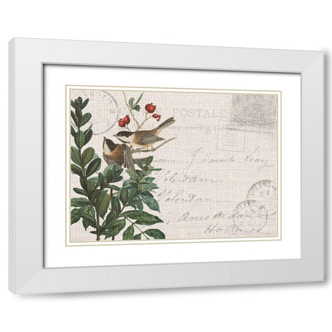 Summer Song 7 White Modern Wood Framed Art Print with Double Matting by Kimberly, Allen
