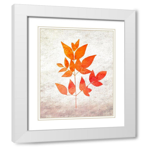 Bold Foliage 2 White Modern Wood Framed Art Print with Double Matting by Kimberly, Allen