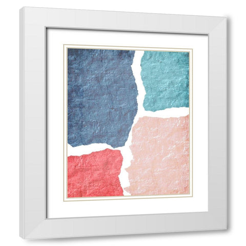 Blocked 2 White Modern Wood Framed Art Print with Double Matting by Kimberly, Allen